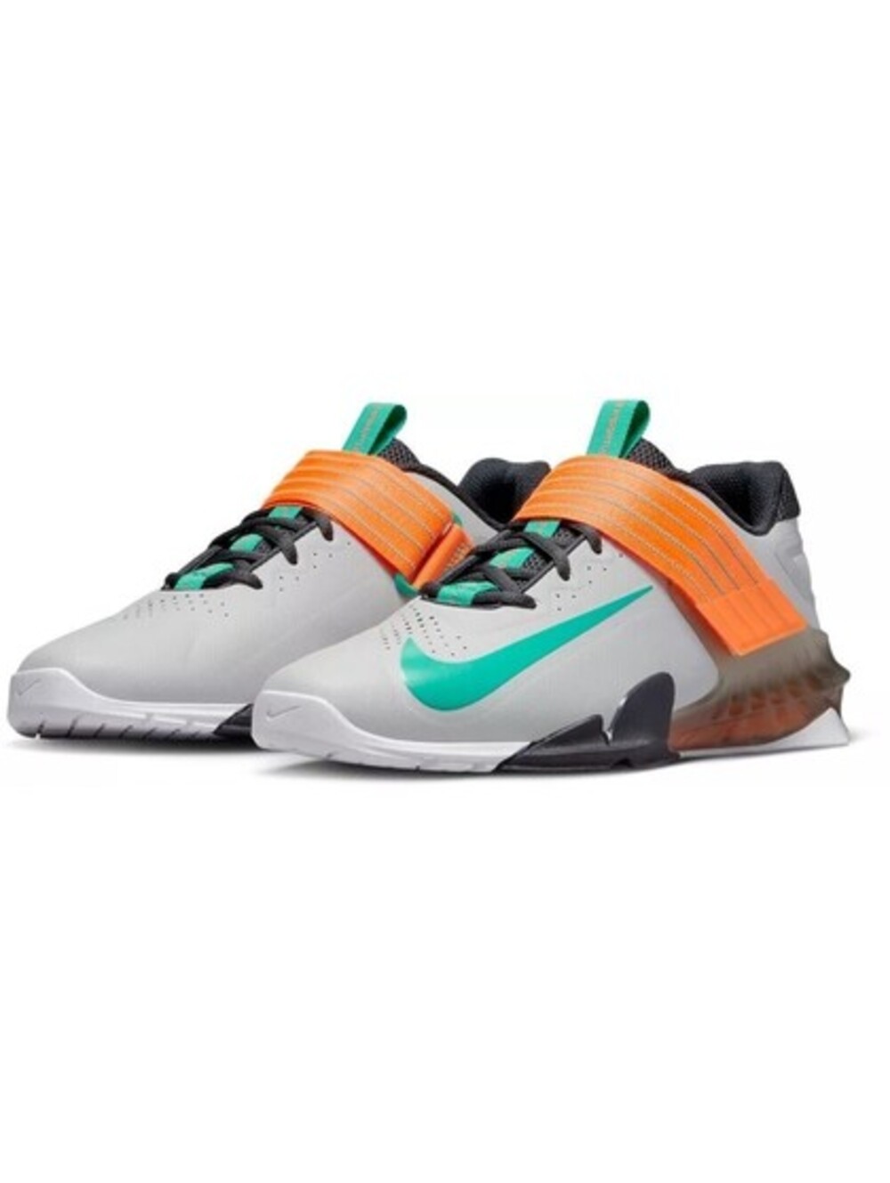 Nike Savaleos Weightlifting Training Gym Workout Shoes Mens 9 Grey Fog Emerald